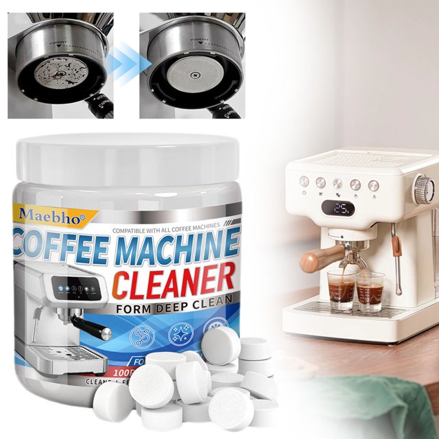 WHEANG Coffee Machine Cleaner Descaler Tablets 100 Count Compatible With Coffee Maker Pot Descaling & Cleaning Tabs Descale Drip Coffe