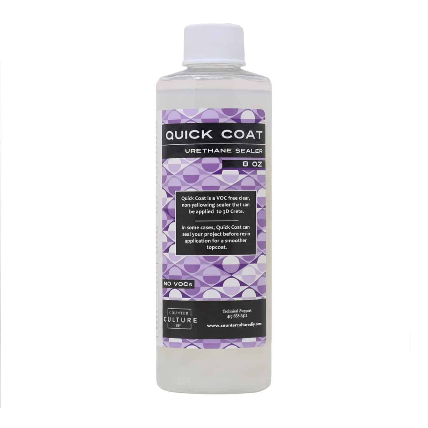 Counter Culture DIY Clear Quick Coat Sealer for Resin Art, 8 oz Bottle