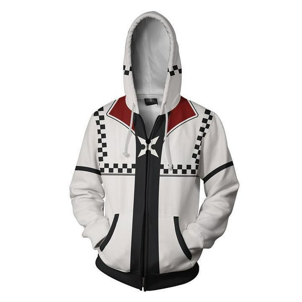 Kingdom Hearts Cosplay disfraz sudaderas con capucha primavera otoño abrigo adulto chaqueta Tops Sora Riku Kairi Vanitas Prop1XXXL Deng Xun unisex