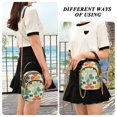 thumbnail image 6 of FORMRS Crossbody Bag for Women Quilted Travel Shoulder Cell Phone Purse with Chain Strap Handbag, Beige Clover Pattern, 6 of 7