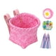 thumbnail image 5 of Cesta para bicicleta infantil, decoración de bicicletas, juego de accesorios para patinete infantil y niña Rosa, 5 of 8
