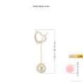 thumbnail image 3 of ANGARA Golden South Sea Cultured Pearl Lariat-Style Heart Necklace in 14K Rose Gold for Women | June Birthstone, Birthday, Anniversary, Jewelry Gift for Women | Pearl Necklace, 3 of 8