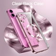 thumbnail image 3 of JETech Soft Clear Case for iPhone 16 6.1-Inch, Camera Lens Full Protection, Compatible with MagSafe Wireless Charging, Shockproof Electroplated TPU Phone Cover (Pink), 3 of 6