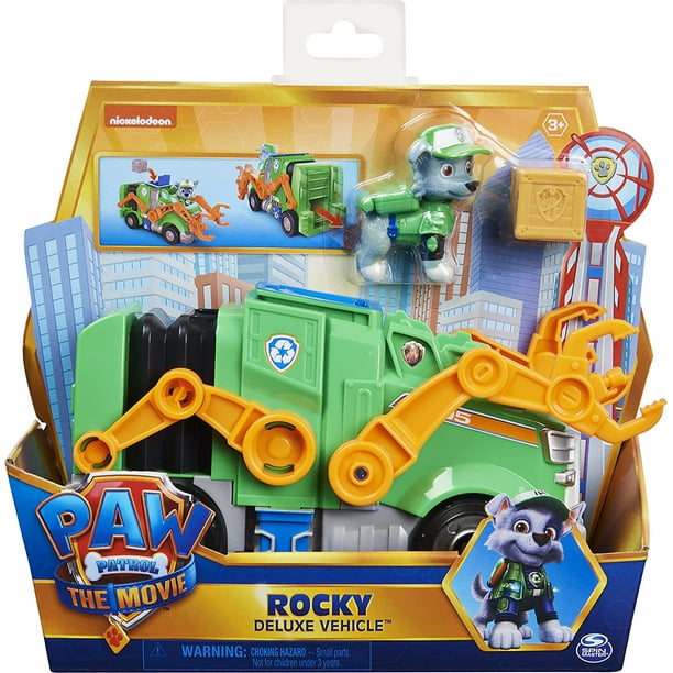 Juguete Paw Patrol The Movie Rocky Deluxe Vehicle Spin Master Paw
