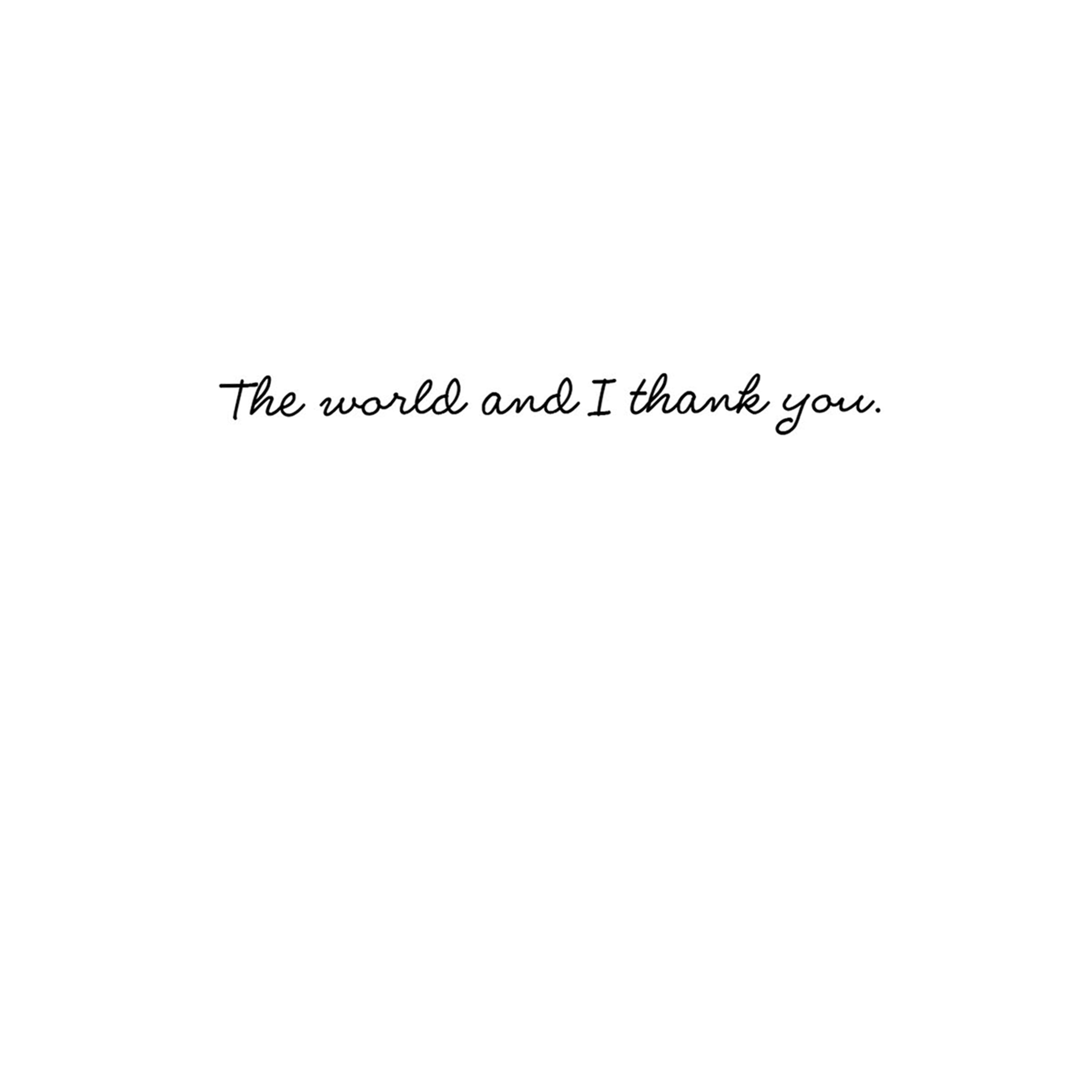 Hallmark Good Mail Thank-You Greeting Card (You Happy up the World)