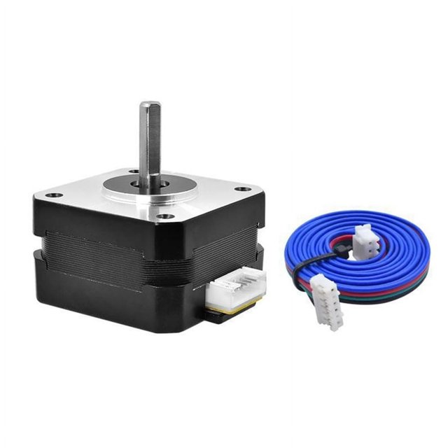 Motor Paso A Paso de 42 mm de , 26 mm, 4 Cables, 12-24 V, con Cables de 1 M para Piezas de Extrusor de Cabezal en J de Impresora 3D