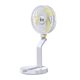 thumbnail image 1 of Ventilador de escritorio USB portátil con 3 modos de luz nocturna, 3 velocidades y rotación de 360 ​​grados, Ventilador plegable para el hogar, la oficina, los viajes, el campamento - (blanco) LingWen 9024715571977, 1 of 1
