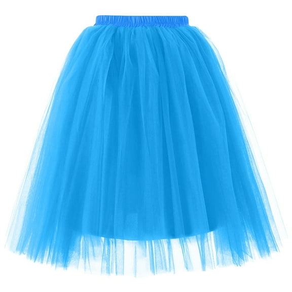 STAOEDU Women's Tutu Skirt 50s Vintage Ballet Bubble Dance Skirts for Cosplay Party