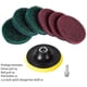 thumbnail image 4 of Kit de limpieza de estropajos para fregar con taladro de 4 pulgadas (taladro no incluido),11 Feliz Sencillez, 4 of 5