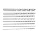 thumbnail image 5 of Broca - 8 piezas 200 mm Brocas giratorias extra largas para juegos de herramientas de acero de mango recto Madera Plástico, 5 of 8