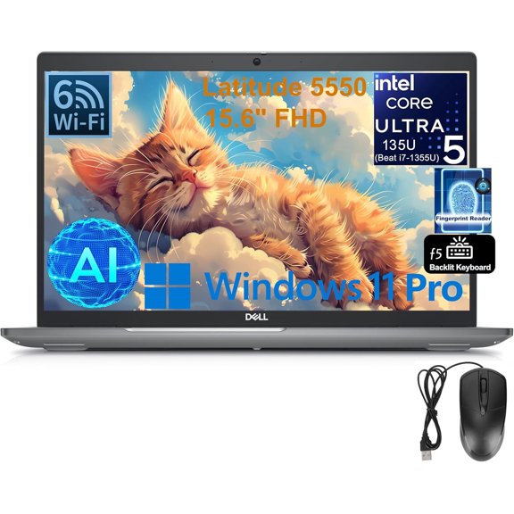 Dell Inspiron 15 3520 Business Laptop - with Microsoft Office Lifetime License, 15.6" FHD Touchscreen, Intel Core i5-1235U, 16GB RAM, 1TB SSD, Webcam, Wi-Fi, Bluetooth, Windows 11 Pro