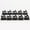 Black, variant on Joernso 10Pcs Durable Adhesive Cable Clips Clamps Cord Wire Holder Organizer Management
