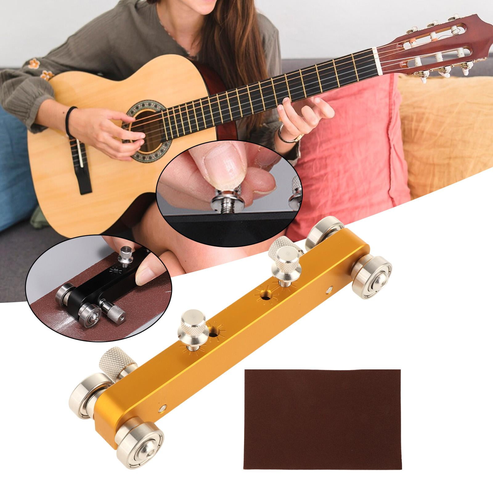 Luthier Guitar Tool Bridge Nut Sander Aluminum Alloy Precision for Electric Acoustic Classical Repairs