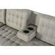thumbnail image 4 of Sala Modular Doble Chaise Makora Marietta con Memory Foam Color Gris Claro Lino Respaldo Reclinable de 3 Posiciones, 4 of 7