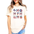 thumbnail image 6 of 4th of July Shirt for Women Patriotic Bows Sweets Family Matching Reunion Tee for Girls Natural Shirt Medium, 6 of 7