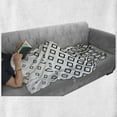 thumbnail image 6 of Geometric Soft Flannel Fleece Throw Blanket, Minimalist Square Shaped Forms Abstract Simplistic Graphic, Cozy Plush for Indoor and Outdoor Use, 70" x 90", Black White, by Ambesonne, 6 of 6