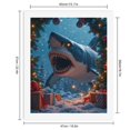 thumbnail image 2 of Paint by Numbers Kit for Adults, Winter Shark Festive Scene Holiday Paint by Numbers, Easy Paint by Numbers Kit for Adults Beginner, DIY Adult Paint by Number Kits on Canvas, Home Decor, 2 of 7