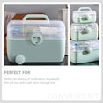 thumbnail image 3 of Shisuyan Large Capacity Medicine Box Family Use Medicine Box Multi-layer Storage Case Home Storage Box, 3 of 9
