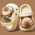 thumbnail image 2 of Gyexs Kids Garden Clogs Boys Girls 2.5-3 Years Girls Boys Clogs Garden Shoes Funny Toddler Animal Slides Sandals Water Shower Beach Pool Slippers Indoor Outdoor Beige, 2 of 4
