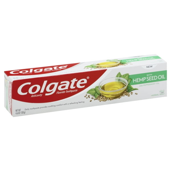 Colgate with Natural Hemp Seed Oil Toothpaste with Fluoride Herbal