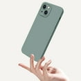 thumbnail image 3 of 3 in 1 for iPhone 14 Plus Case, Luxury Silicone Rubber Upgraded Lens Protection, Soft Microfiber Lining Shockproof Protective Slim Fit Phone Case Cover for iPhone 14 Plus, Darkgray, 3 of 9
