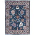 thumbnail image 3 of EORC T.BLUE / Gray Hand Knotted Wool Traditional Colorful Mahal Classic Rug, 8' x 10, 3 of 7