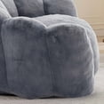 thumbnail image 6 of Bean Bag Chair, Oversized Lounge Floor Sofa with 26.7" Deep Seat, Comfy Lazy Floor Couch with High-Density Foam for Bedroom, Living Room, Apartment, Gray, 6 of 7