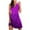 Purple, variant on Summer Fashion Mini Beach Dresses for Womens 2025 Sexy Sleeveless Printed Print Dresses