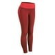 thumbnail image 2 of Pantalones de yoga con realce de glúteos, mallas elásticas de control para fitness, mallas para correr y hacer ejercicio Rojo L, 2 of 9