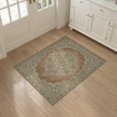 thumbnail image 3 of ODIKA Entry Way Door Vintage Ornate Boho Border Distressed Detailing Stain Resistant Flatwoven for Entryway, Kitchen, Mudroom, 3 of 7