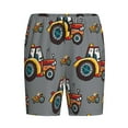 thumbnail image 4 of Naloa Cartoon Tractor Men's Short Pajama Pants, Lounge Comfort Shorts with Elasticized Waistband and Side Pockets - XX-Large, 4 of 9