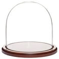thumbnail image 1 of Plymor Cloche d'Affichage en Verre 8 "x 8" (Base Noyer MDF), 1 of 3