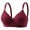 Red, variant on LLYWEY Women Push Up Bras No Underwire, Ladies Lace Wireless T-Shirt Bras Soft Cup Padded Bralette