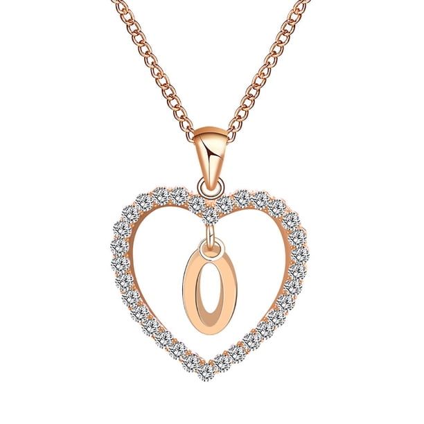 Collar para mujer, joyería para mujer, joyería de moda para mujer, regalo para mujer, 26 letras en inglés, nombre, cadena, colgante, collar, joyería, pulsera, collar