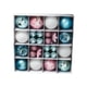 thumbnail image 2 of Juego de 36 adornos navideños colgantes, adornos decorativos extraíbles, manualidades DIY Azul rosado, 2 of 9