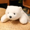 thumbnail image 3 of Almohada Kawaii cómoda de felpa de Animal suave, oso Polar, oso marrón, Panda tumbado en el muñeco de peluche, almohada para decorar la habitación, 3 of 5