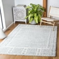 thumbnail image 2 of SAFAVIEH Parma Yvonne Geometric Shag Area Rug, Grey/Ivory, 6'7" x 6'7" Square, 2 of 8