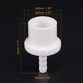thumbnail image 2 of Unique Bargains 5mm Barb x 20mm Spigot Droite Tuyau PVC Raccord Adaptateur Blanc 3 Comte, 2 of 5