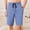 #350-Blue, variant on Ceisia Men's Loose Fit Checkered Print Home Shorts with Elastic Waist Lace-up Pockets Stretchy Casual 5/8 Length Pajama Bottoms Blue Gifts for Father 2X