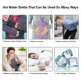 thumbnail image 4 of Classic Natural Rubber Hot Water Bottle with Big Heart Red Knit Cover , 2 Liters 1/2 Gal, 4 of 4