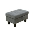 thumbnail image 5 of MAYEERTY Faux Leather Ottoman with Storage for Modular Sectional Sofa, Dark Grey, 5 of 5