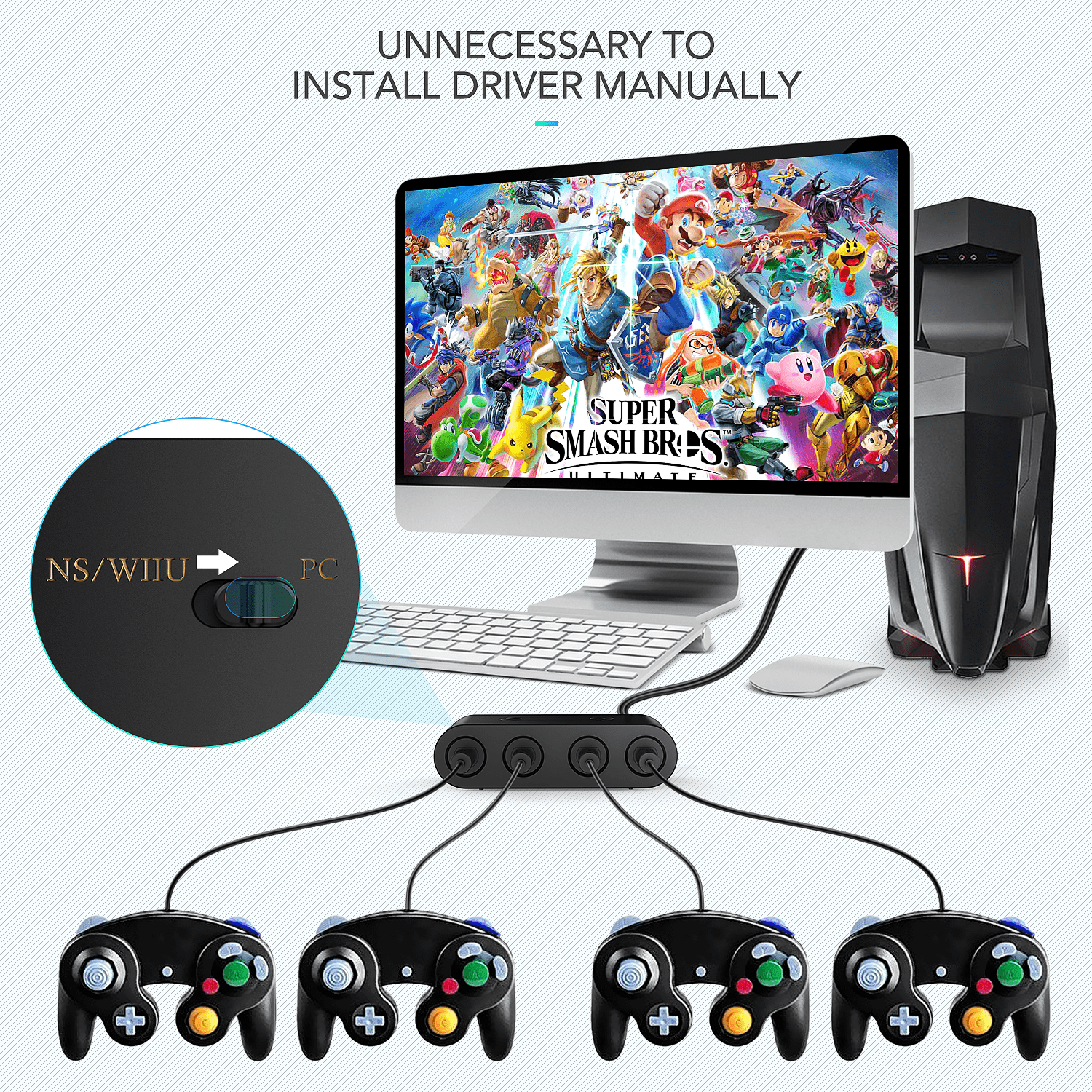 switch gamecube controller home button