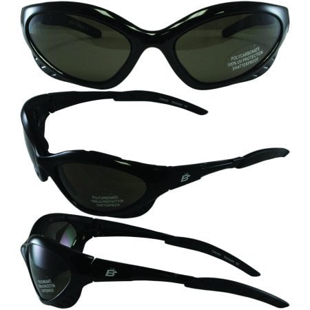 Birdz Eyewear Crow Glasses Sunglasses (Smoke) Micro Fiber Carry Bag Included