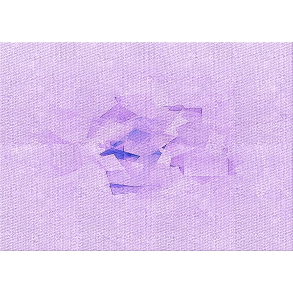 Ahgly Company Indoor Rectangle Patterned Violet Purple Area Rugs, 5' x 7'