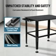 thumbnail image 4 of Garvee Welding Table 36"x19", 5/8-inch Fixture Holes Steel Welding Workbench Table, 1200lbs Load Capacity Welding Table Portable Work Bench, 4 of 8