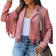thumbnail image 2 of Faithtur Women Solid Color Collared Jacket Long Sleeve Open Front Coat, 2 of 4