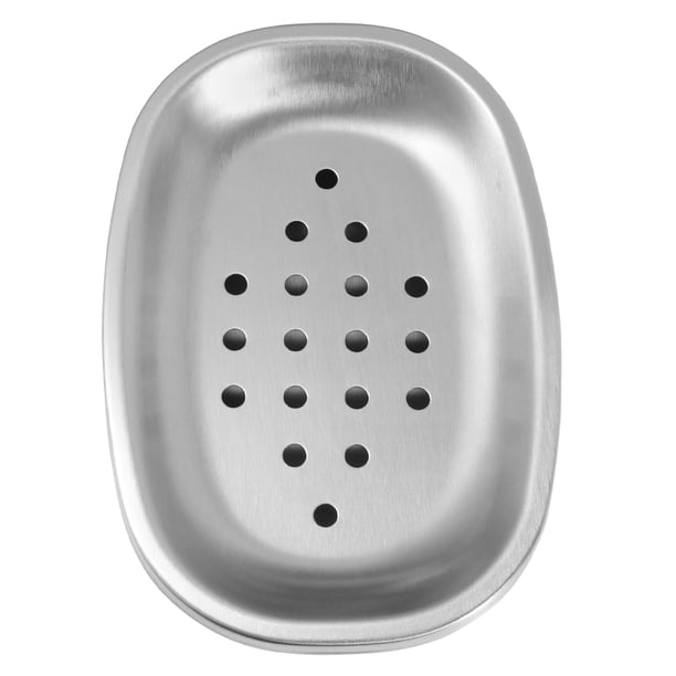 1 unid Caja de jabón de acero inoxidable Jabonera duradera Soporte de jabón simple Suministro de baño para el hogar Dormitorio Hotel