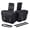 Black (30L Large Capacity), variant on XiongXiong Motorcycle Saddlebags, 2 pack PU Leather Motorcycle Luggage Bag Waterproof Side Panniers Bags with Removable Bottle Holder, Lock, Black