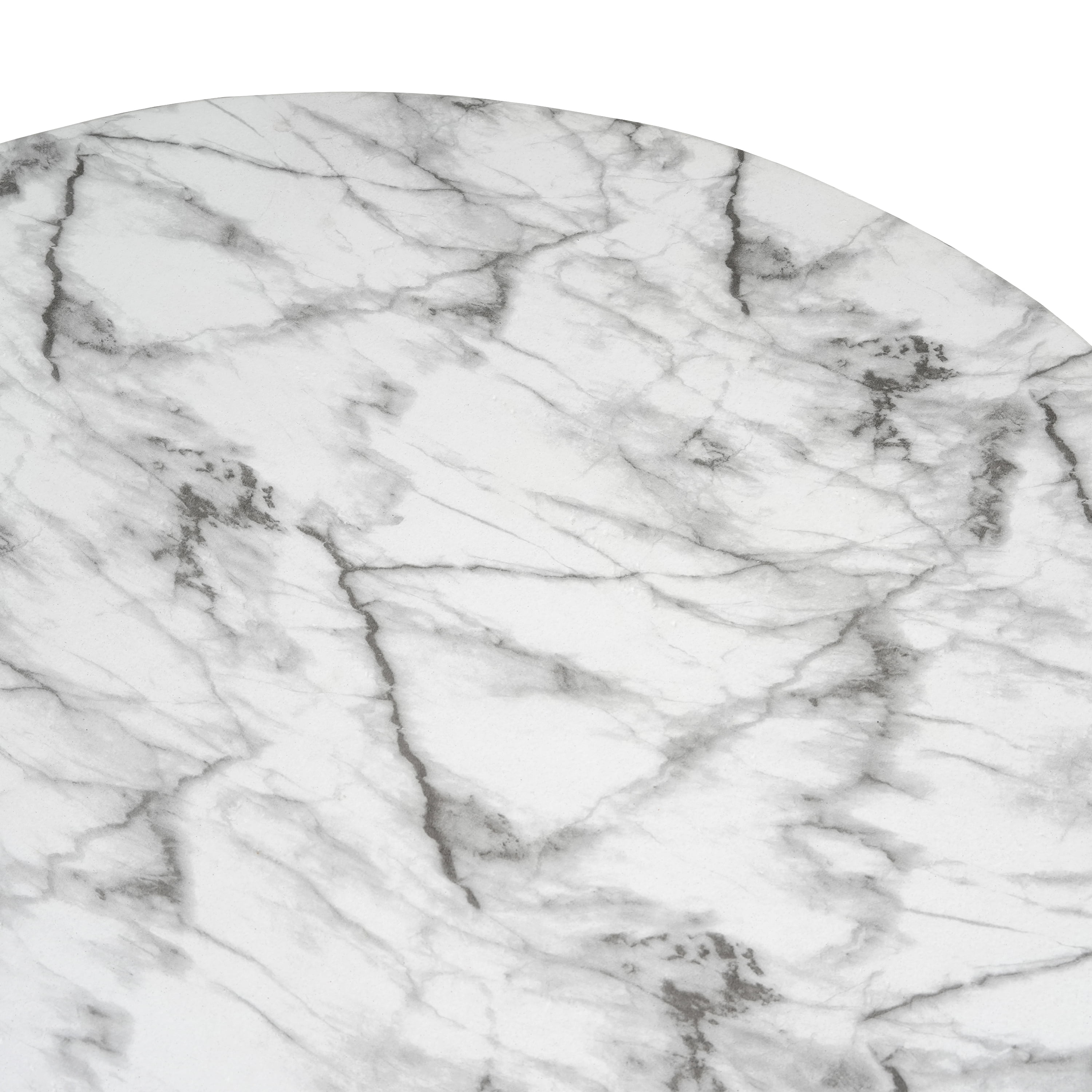 Coffee Table, Faux Marble Table for Both Indoor and Outdoor Use, Marble Finish