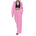 thumbnail image 4 of NMMUED Sweat Set Sweatsuits Women 2 Piece Outfit Hoodie Set Two Piece Sets for Women Fall Track Suits for Women Set, Pink M, 4 of 8